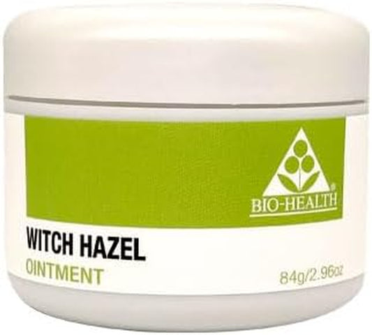 Witch Hazel Body Ointment, Manages Blemishes and Relieves Raised Capillaries and Haemorrhoids, Cruelty Free Light Moisturiser with Natural Oils, Sweet Almond and Shea Butter Base 84G