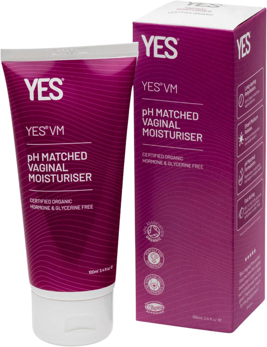® VM Water Based Vaginal Moisturiser | Long Lasting & Fast Acting for Vaginal Dryness & Irritation | Ph Matched | Menopause Support | Certified Organic & Natural (100Ml)