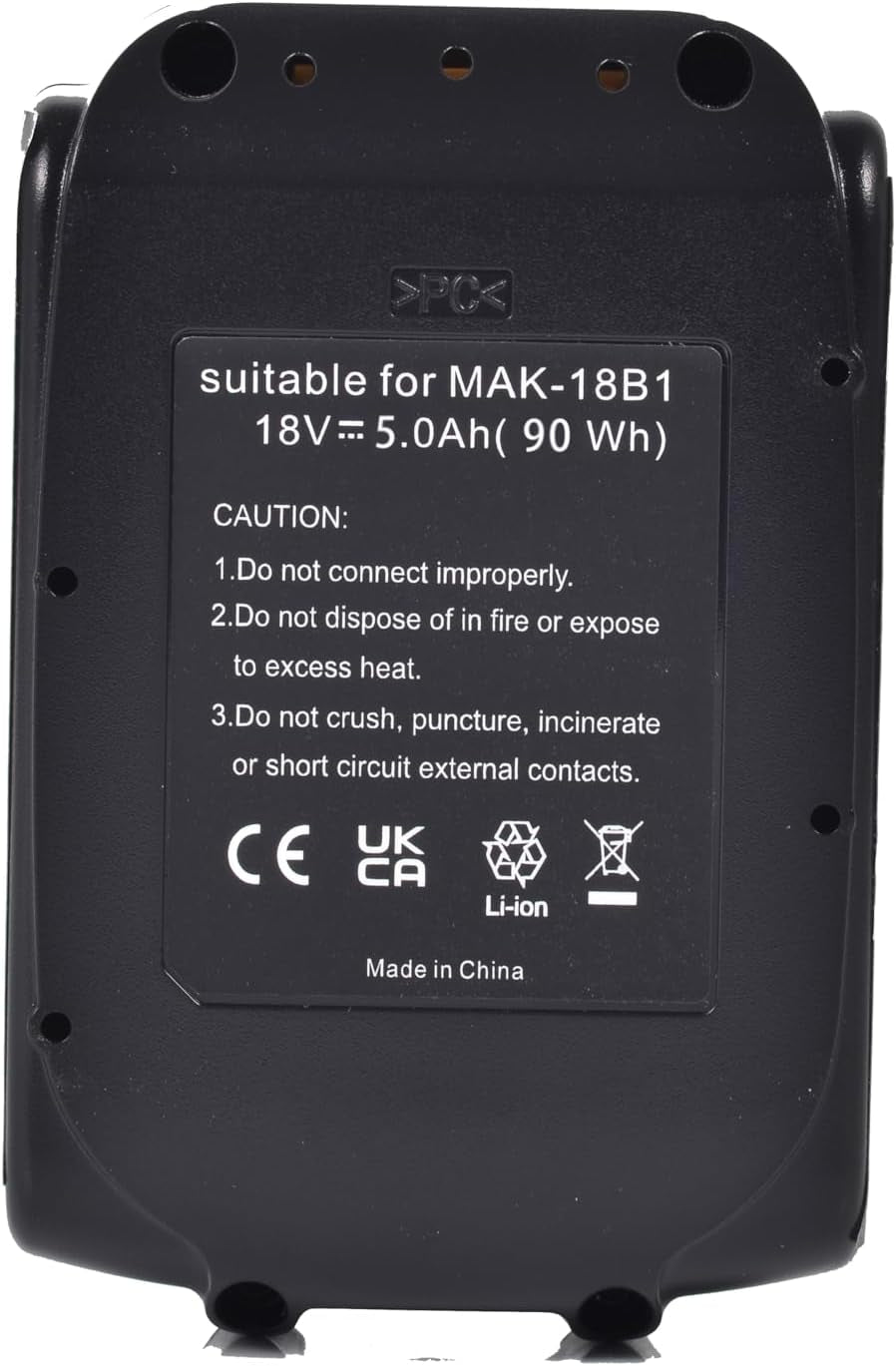 5.0Ah 18V Battery Replacement for Makita 18V Battery BL1860 BL1820 BL1830B BL1840B BL1850B BL1815B BL1835B LXT400 Li-Ion Battery with LED Indicator Compatible with Makita 18V Cordless Power Tools